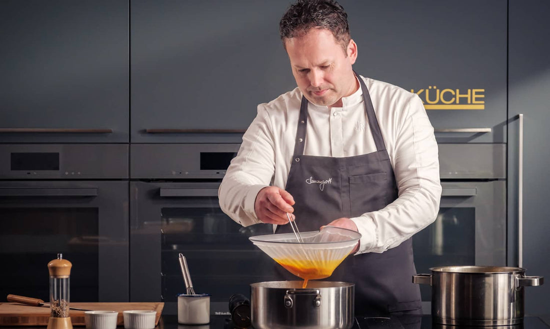 Vegetarische und vegane Saucen | Online Kochkurs mit dem Sternekoch und Saucengott Jens Rittmeyer | Bequem von zu Hause streamen