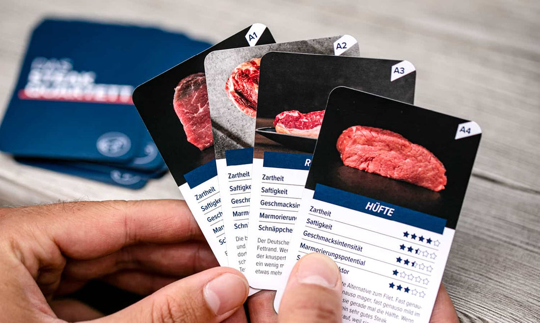 Fleischglück Doppelpack: Steak Quartett + Kochbuch