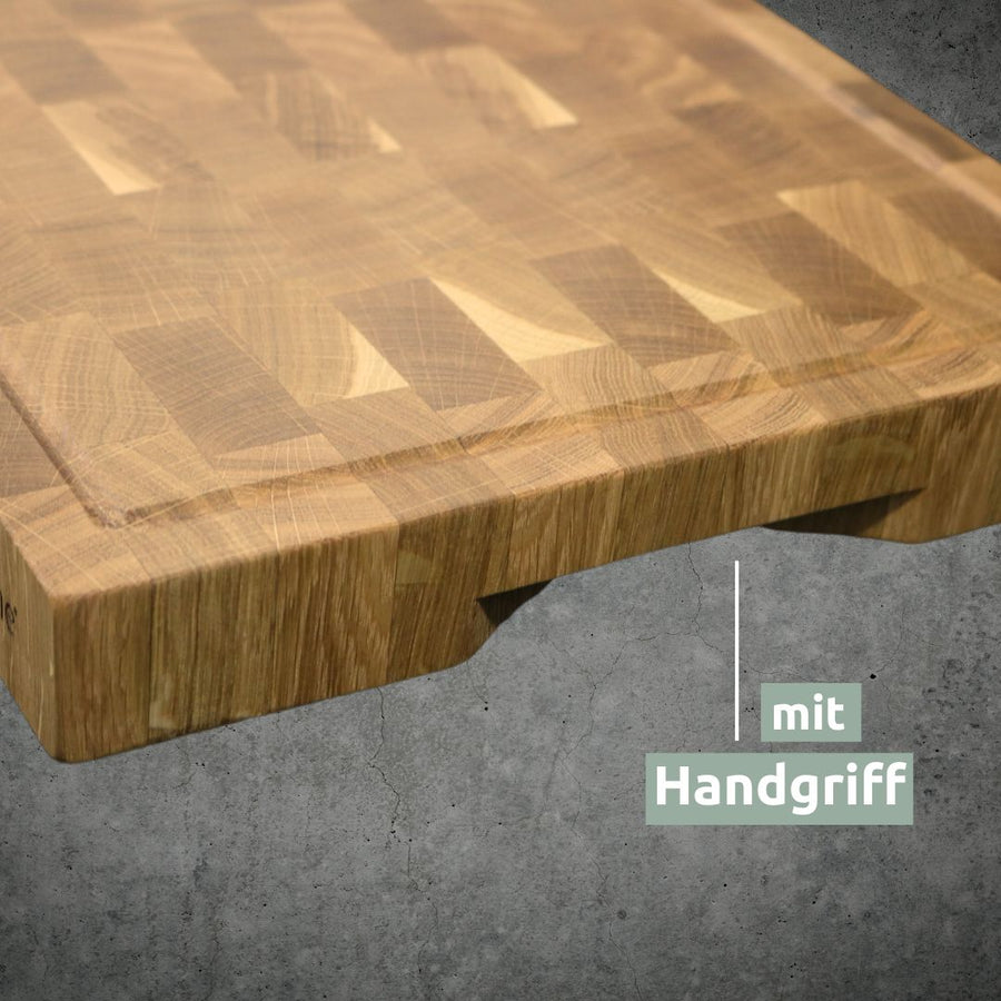 Premium Schneidebrett | Stirnholz aus Eiche von Holz4Home